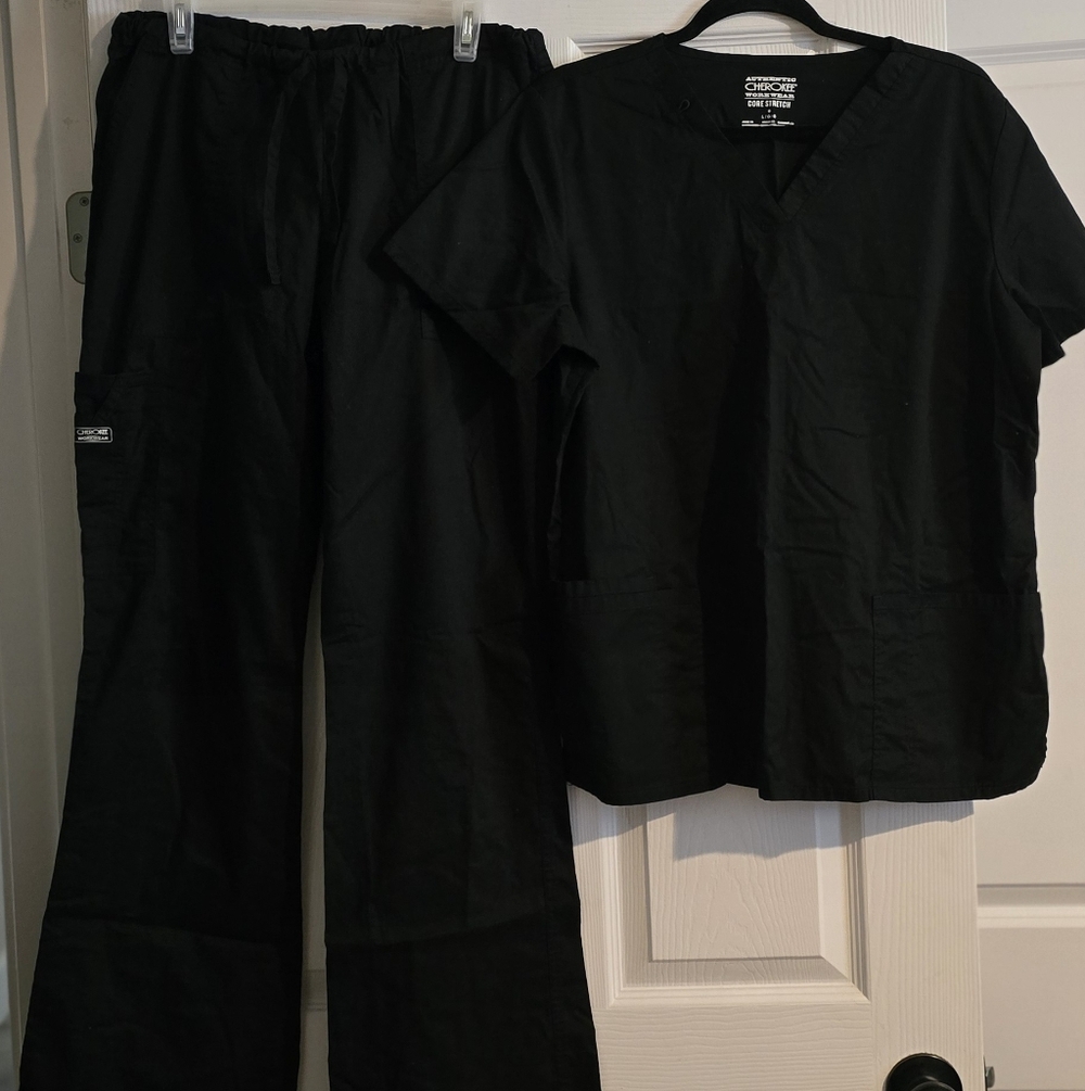 Cherokee Classic Black Scrub Set #1